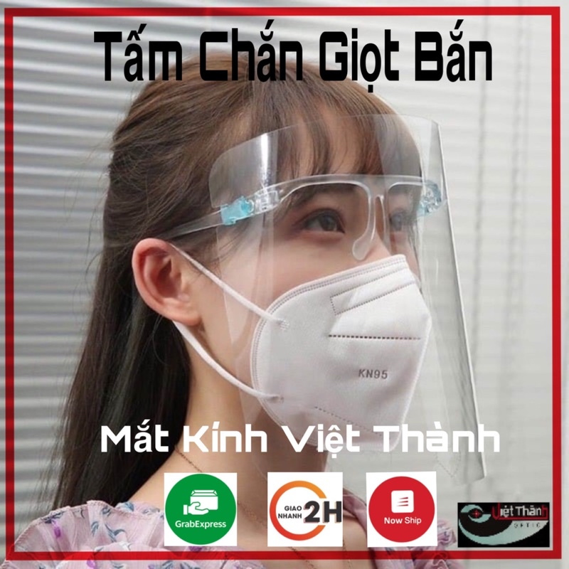 Tấm Chắn Giọt Bắn Mặt Nạ Che Toàn Bộ Khuôn Mặt Kính Bảo Hộ MỎNG NHẸ