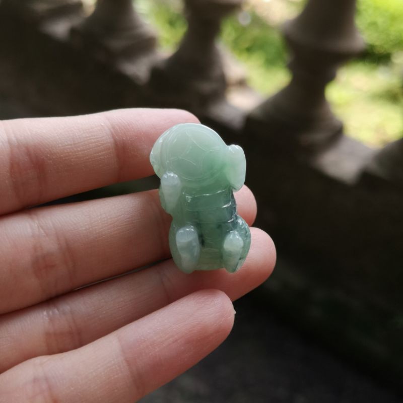 [Type A 100% thiên nhiên] Mặt dây chuyền Tỳ Hưu NGỌC JADEITE (cẩm_thạch) loại A không xử lý