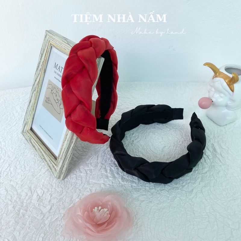 BỜM / CÀI TÓC TẾT BÍM 2 LỚP CAO CẤP - [ Nhà Nấm handmade ]