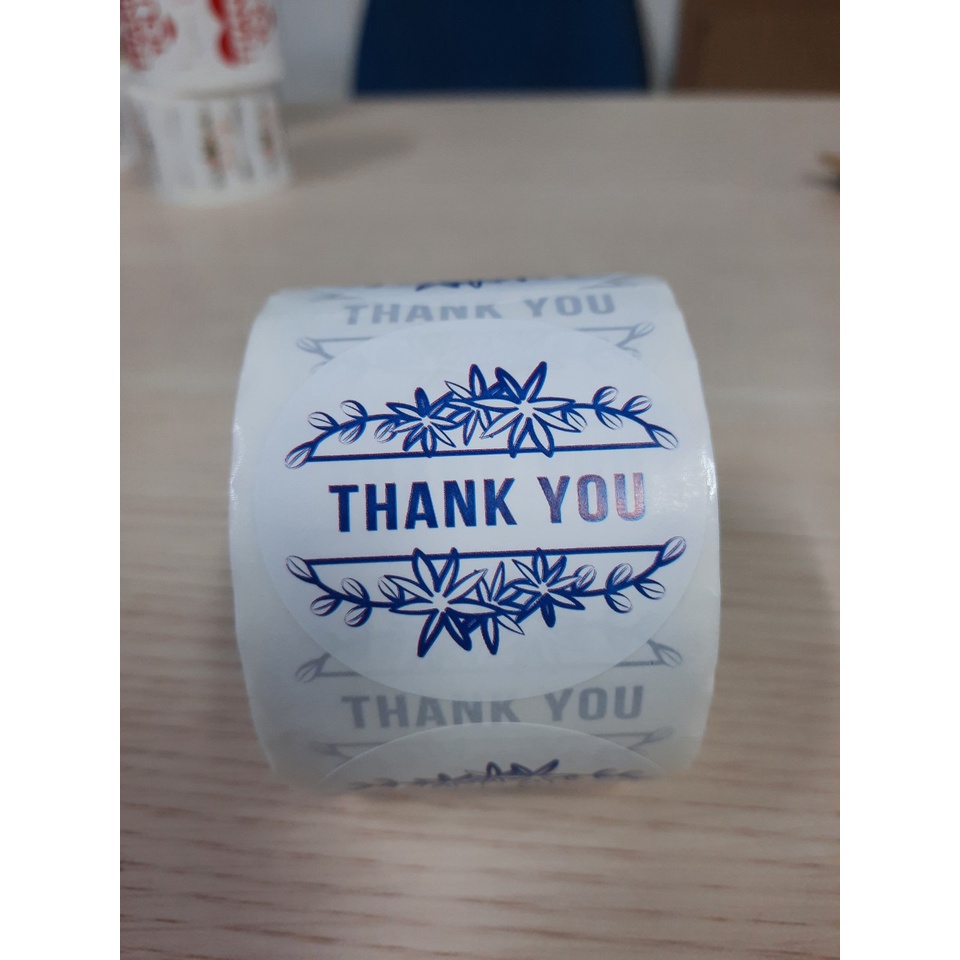 Tem thank you sticker xinh xắn 4.5cm
