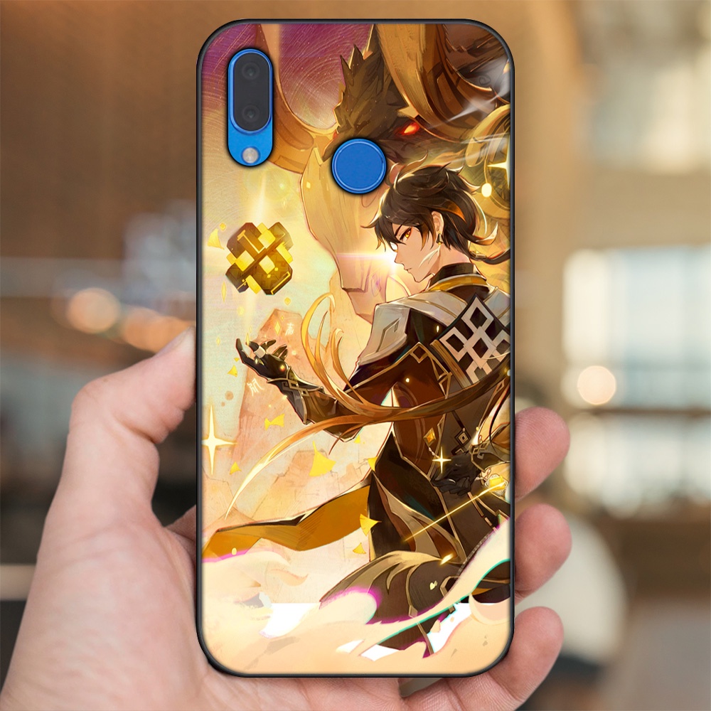 Ốp lưng Huawei Nova 3, Nova 3i, Nova 3e, P20 Lite viền đen in hình Zhongli Genshin Impact