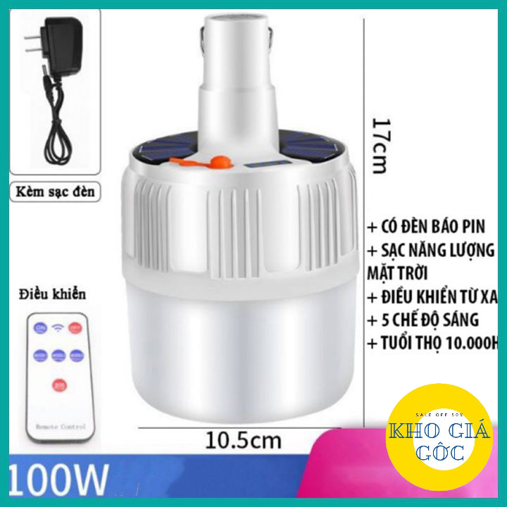 Bóng Đèn LED Tích Điện Có Điều Khiển Từ Xa