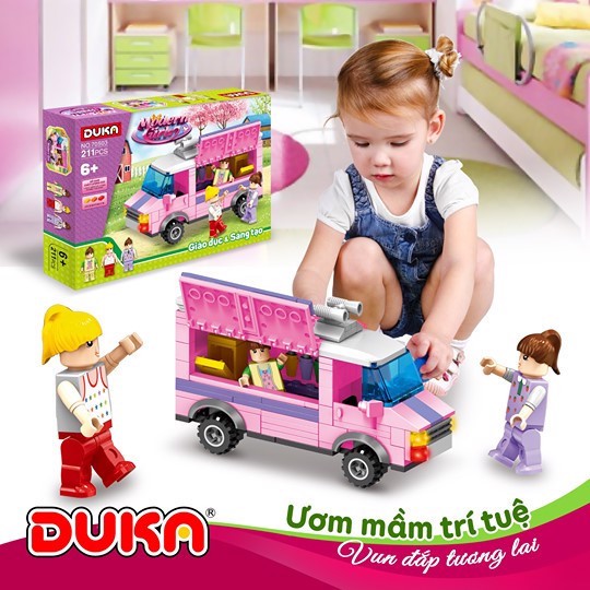 Đồ Chơi Duka: Ghép Hình - Những Cô Gái Hiện Đại 211 Chi Tiết (Z70503)