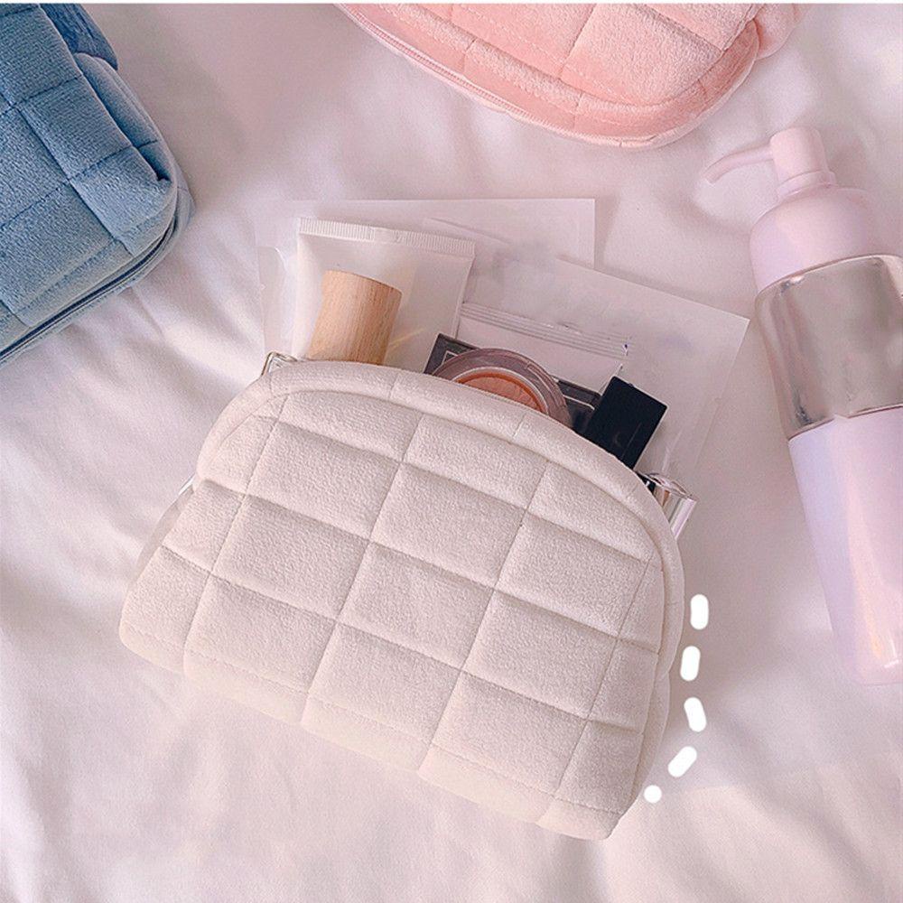 Túi Đựng Mỹ Phẩm Mềm Màu Trơn Có Khóa Kéo MIHAN1