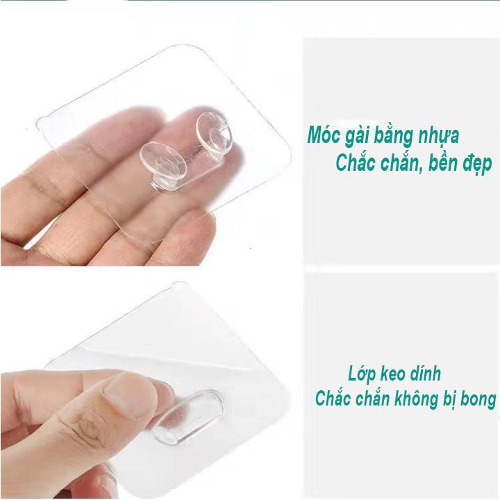 Móc Treo Ổ Điện Dán Tường Trong Suốt