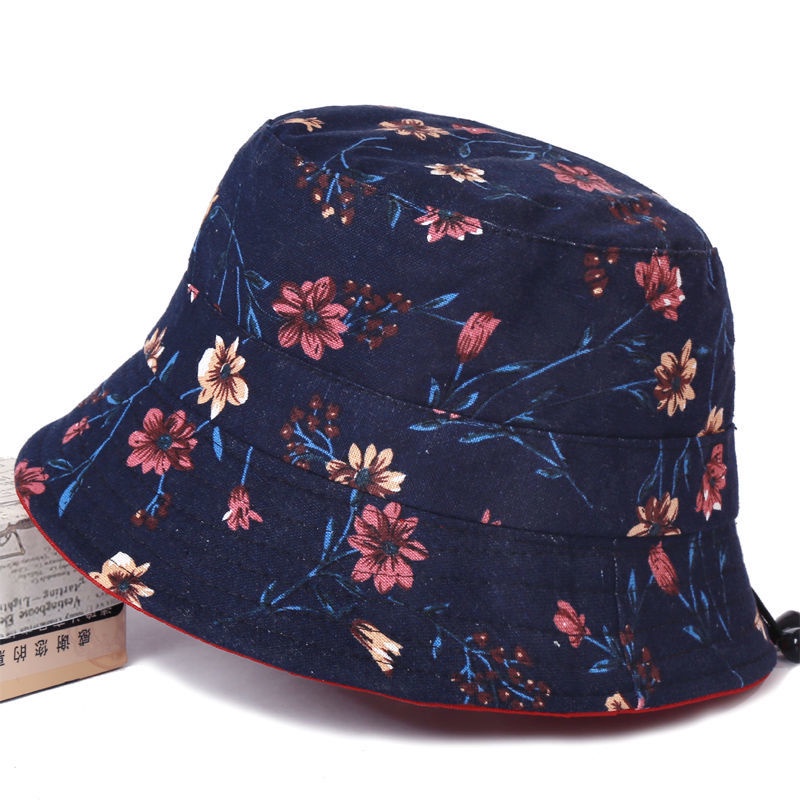 Nón Vành Vải Len In Hoa Thời Trang Cho Phụ Nữ Trung Niên
