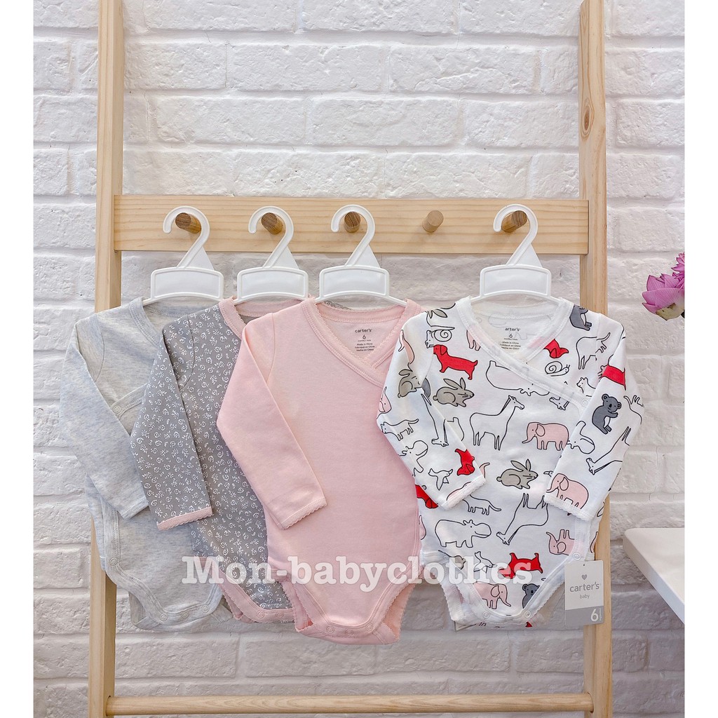 BODY chip dài tay cài chéo 2 lớp [ Đủ size 6-24m]