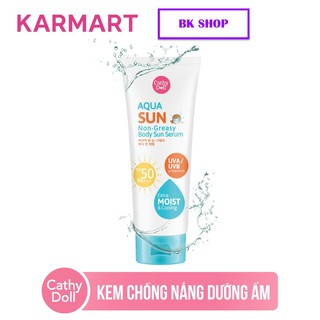 Kem Chống Nắng Dưỡng Ẩm Cathy Doll Aqua Sun Non Greasy Body Sun Serum SPF50 PA+++ 138ml