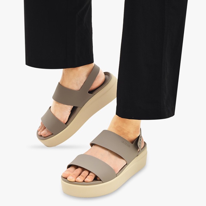 dép sandal Cross màu be bò YOZ123 size 35 36 37 38 39 40