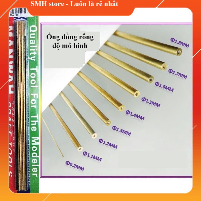 Ống đồng độ mô hình bằng kim loại Manwah đường kính từ 0.2mm đến 2.1mm