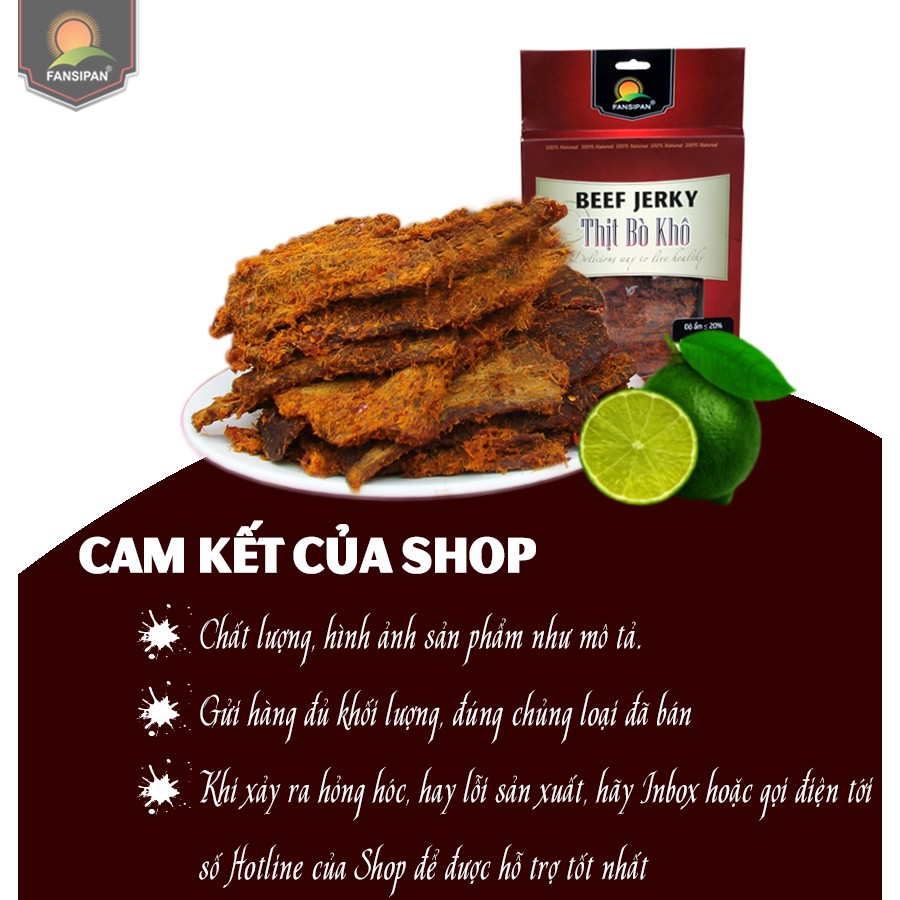 Khô bò miếng mềm Fansipan 100g khô bò miếng bò thật loại 1 khô bò miếng cay đảm bảo ATVS, Torao Foods - đồ ăn vặt ngon | BigBuy360 - bigbuy360.vn