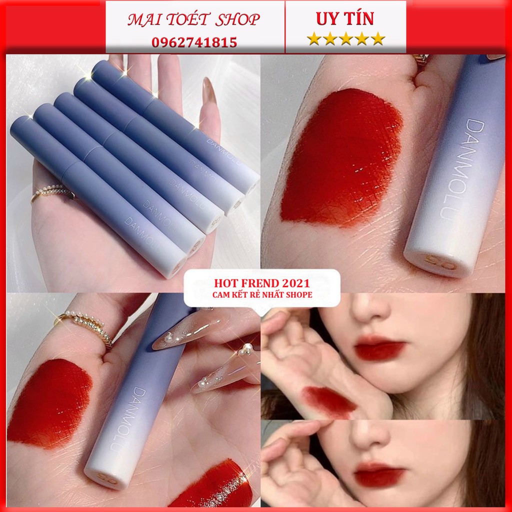 Set 5 cây Son Danmolu nội địa trung - Set 5 cây Son màu đỏ - Hot trend 2021 | BigBuy360 - bigbuy360.vn