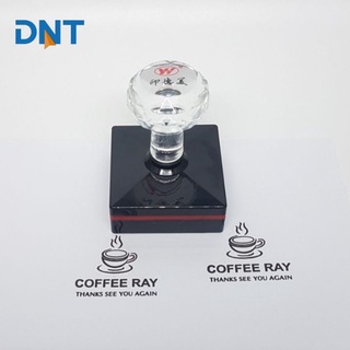 Con dấu logo YH4040 đóng lên giấy, hộp carton gửi hàng