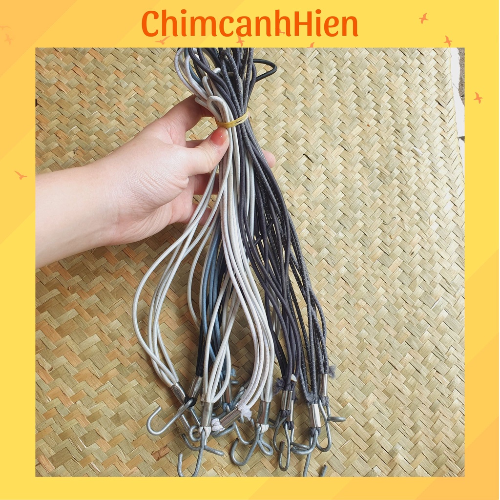 1 cặp dây móc tiện dụng cố định lồng chim trên xe