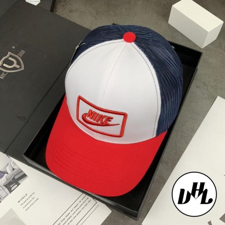 Nón Kết Phối Lưới Nke Lai Màu Khoá Nút Thời Trang Nam Nữ