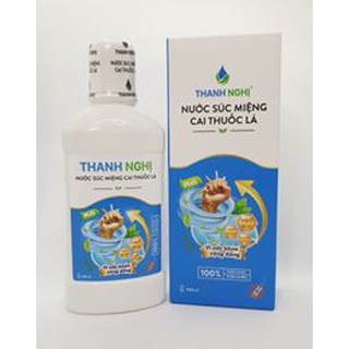 Nước súc miệng cai thuốc lá Thanh Nghị mẫu mới 400ml