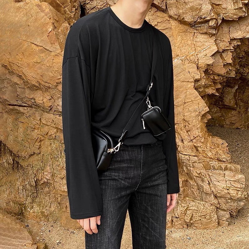 Túi da có móc túi nhỏ có sẵn