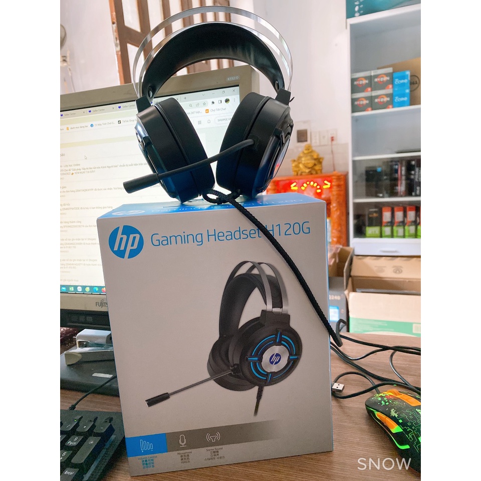 Tai Nghe Cao Cấp NEW Gaming EXAVP N61/ HP H120G Led Full Box new 100%