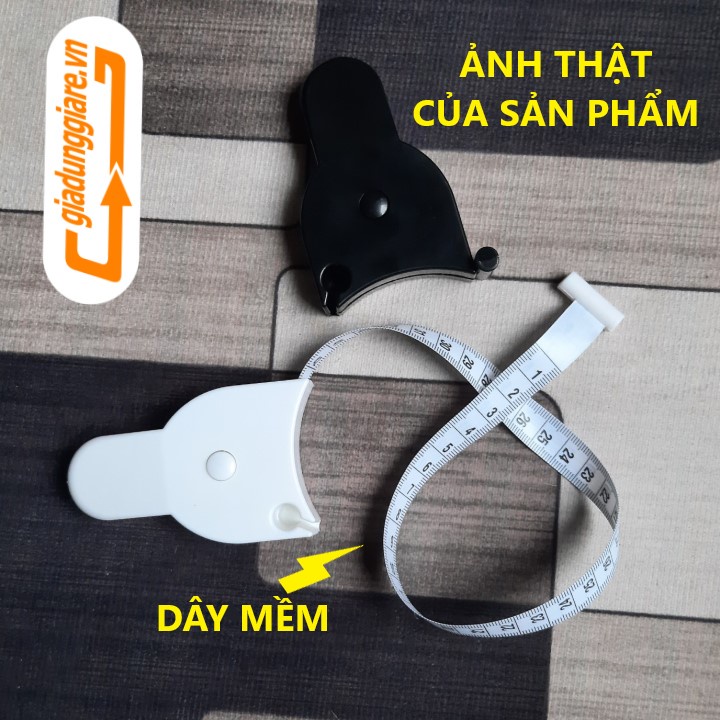 Thước dây đo cơ thể vòng eo 150cm bấm nút tự thu dây tiện dụng mang theo kiểm tra số đo tập gym thể thao