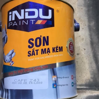 Sơn mạ kẽm indu paint 3kg dòng sơn đặc