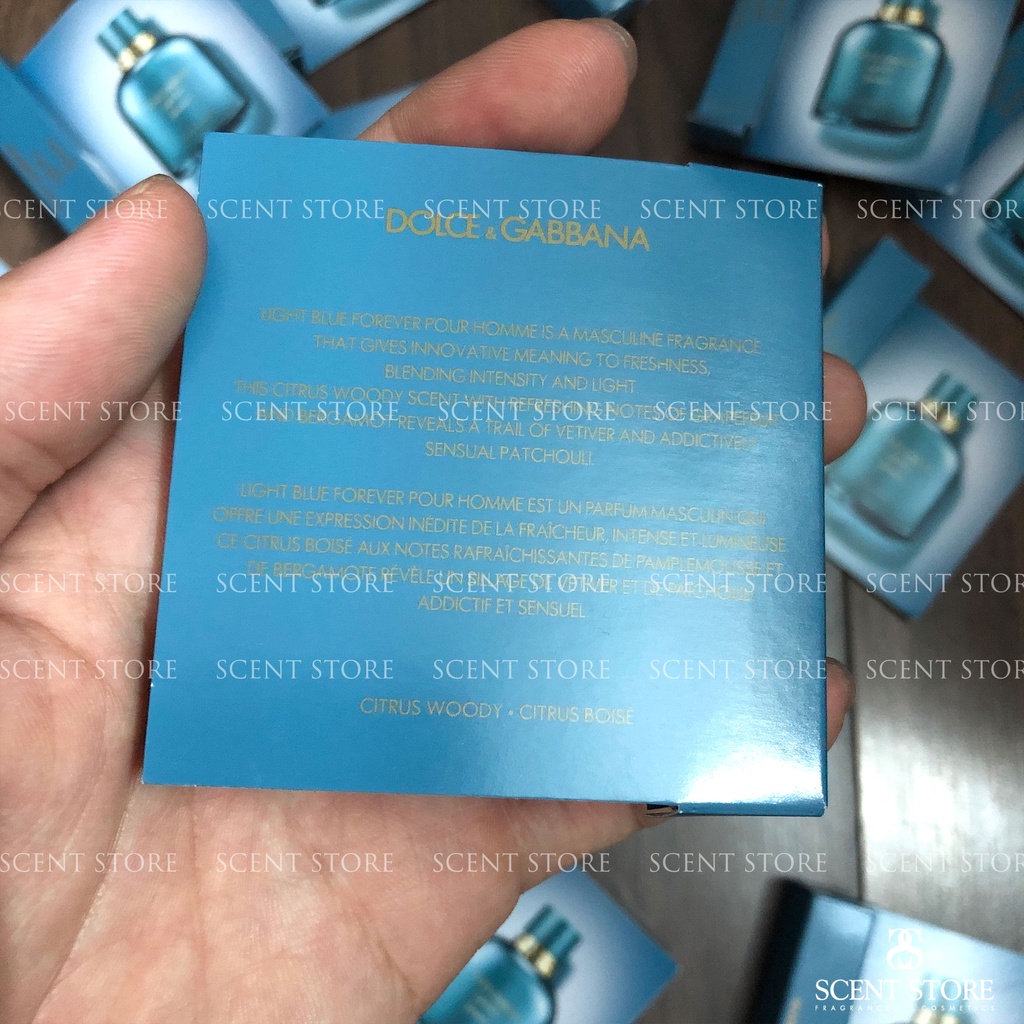 Scentstorevn - Vial chính hãng nước hoa D&amp;G Light Blue Forever Pour homme, Pour Femme [0.8ml]