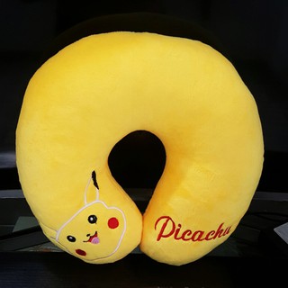 GỐI KÊ CỔ CHỮ U PIKACHU VÀNG VẢI NHUNG MỀM MỊN, ÊM ÁI CHỐNG ĐAU MỎI VAI GÁY BẢO VỆ CỔ, CHỐNG MỎI CỔ KHI ĐI XE, DU LỊCH