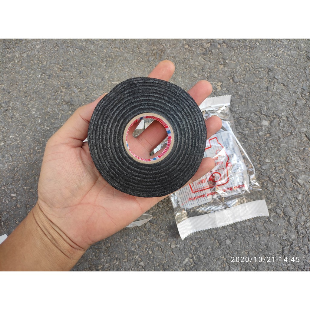 Băng dính vải chịu nhiệt cuộn to dài 20m rộng 19mm Hàng Xuất Nga