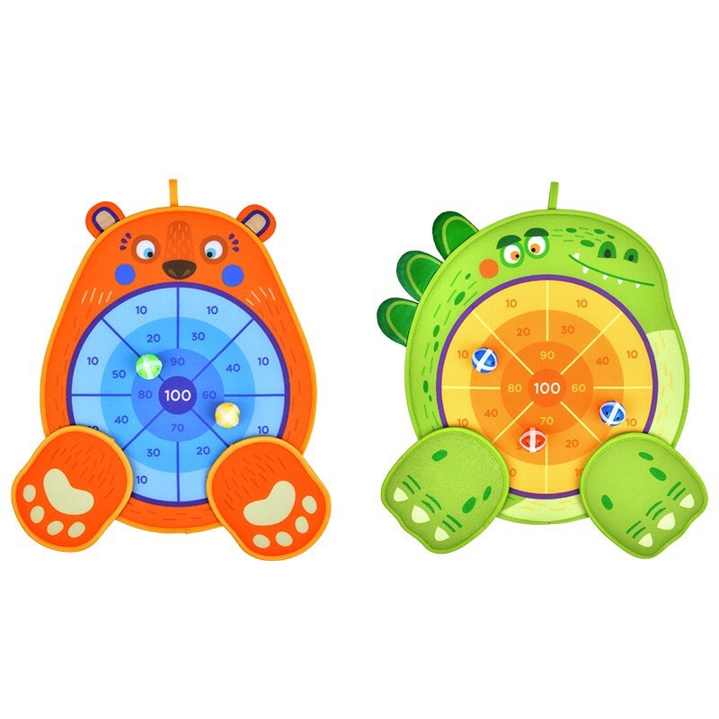 Trò Chơi Ném Bóng Dính Gấu/Khủng Long- Mideer fun dart game BEAR/DINOSAUR