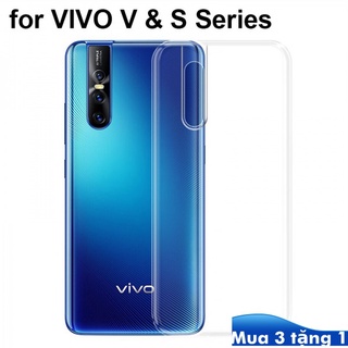 Ốp điện thoại TPU trong suốt cho Vivo S1 S5 S7 S9 U3 U10 U20 S7e U3X Pro Prime