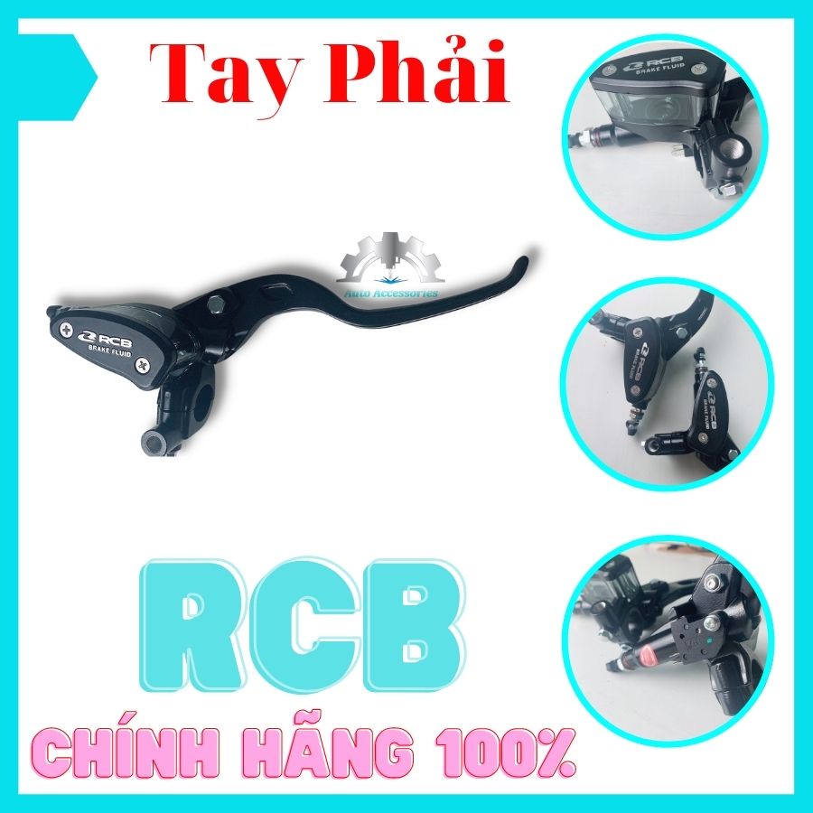 CHÍNH HÃNG 100% - Bộ Tay Thắng Bình Dầu RCB Trái Phải, gắn cho các dòng xe Côn, Tay Ga, 2 bình dầu, có bán lẻ cho xe số