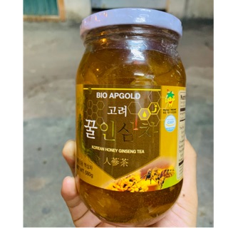(Date 2023)  HŨ SÂM MẬT ONG CẮT LÁT- Hũ 580g