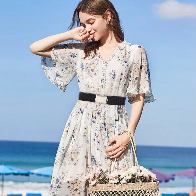 Thắt Lưng Co Giãn Thiết Kế Đơn Giản Thời Trang Cho Nữ