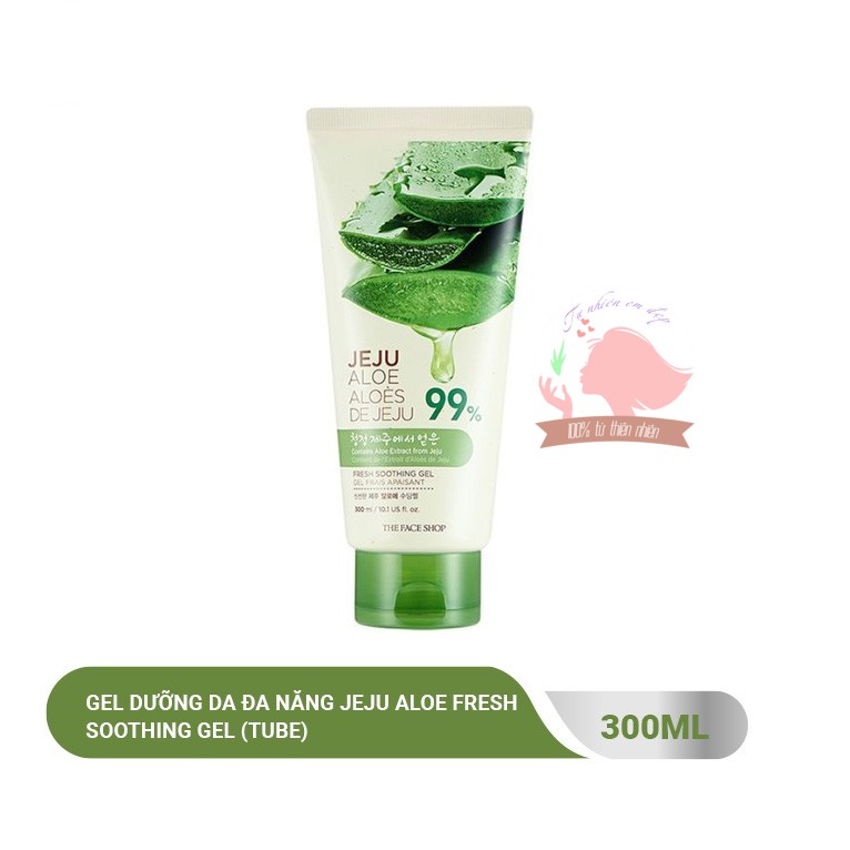 GEL DƯỠNG ẨM NHA ĐAM NGUYÊN CHẤT THE FACE SHOP JEJU ALOE FRESHING SOOTHING GEL 300ML (TUBE)