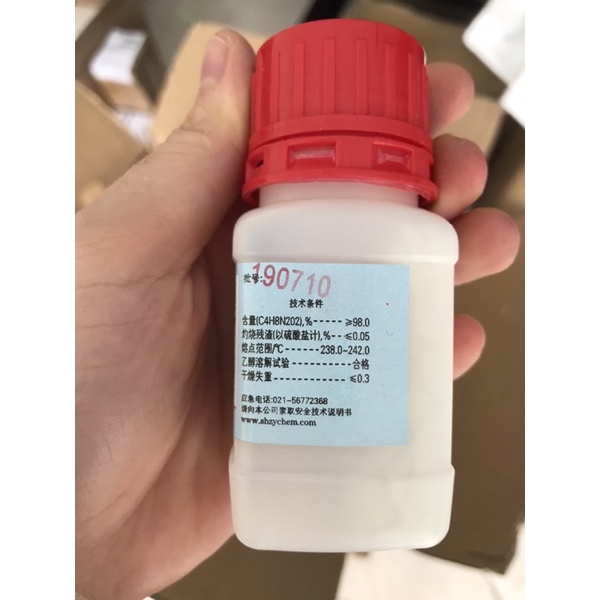 Hoá chất Dimethylglyoxime DmgH2 CAS 95-45-4 C4H8N2O2 lọ 100g