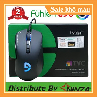 [FreeShip] Chuột Gaming Fuhlen G90 - Click bất tử - Màu đen - Tem Ninza phân phối - BH 24 tháng [Ảnh Thật]