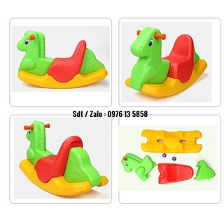 Bập Bênh Con Ngựa Nhập Khẩu 3 Khối Mầm Non