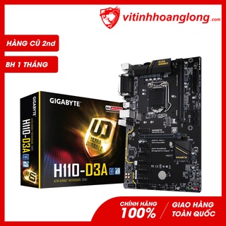 Bo mạch chủ | mainboard gigabyte h110m-d3a cũ - bh 1t - vi tính hoàng long