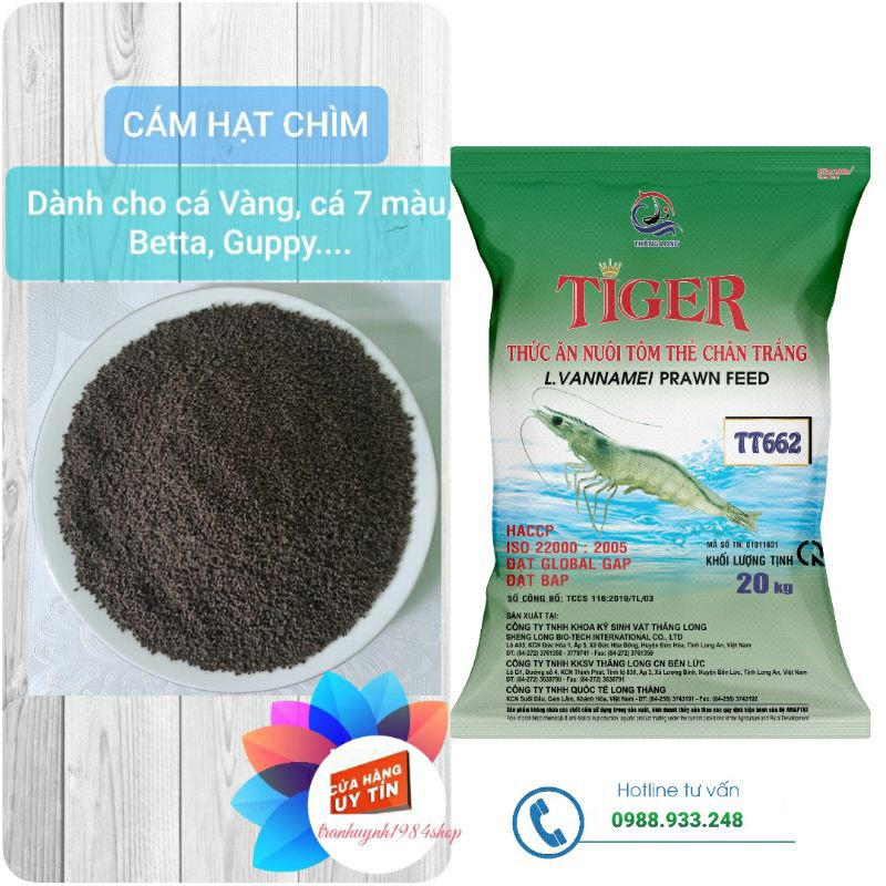 Cám TIGER cho Tép, Tôm cảnh, Cá cảnh nhỏ| 1Kg