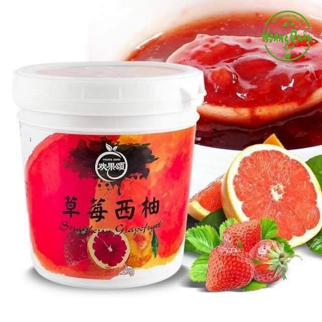 MỨT CAM ĐÀO DÂU (cam đào bưởi hồng)- 1.2kg