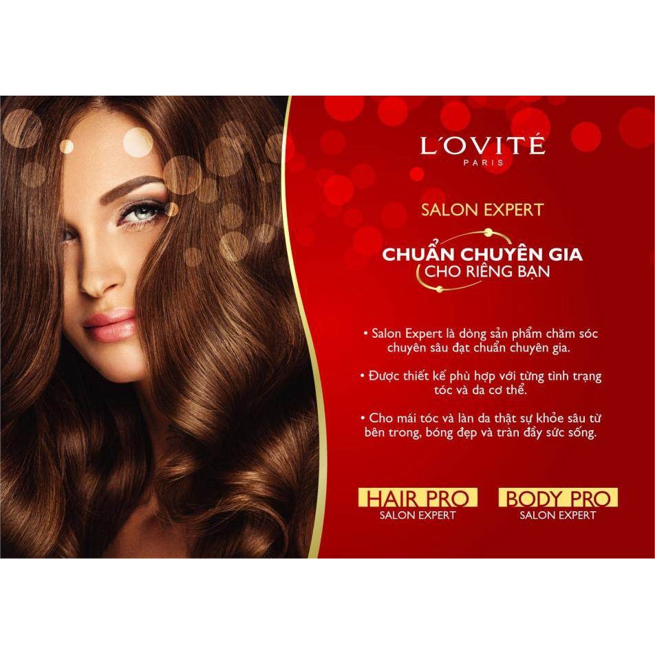 Dầu gội Lovite 500ml Hair Performance Nourishing & Shine Shampoo suu.shop cam kết 100% chính hãng