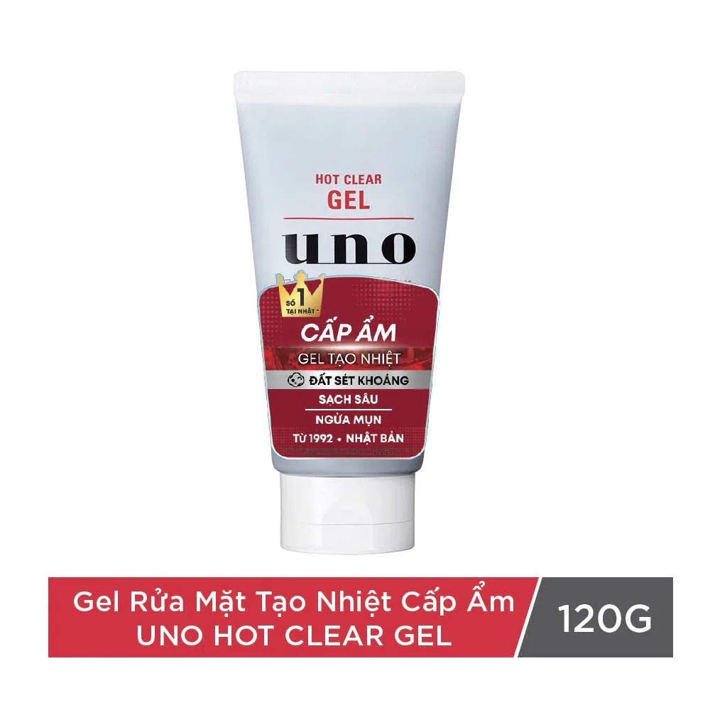 Gel Rửa Mặt UNO Tạo Nhiệt Cấp Ẩm 120g