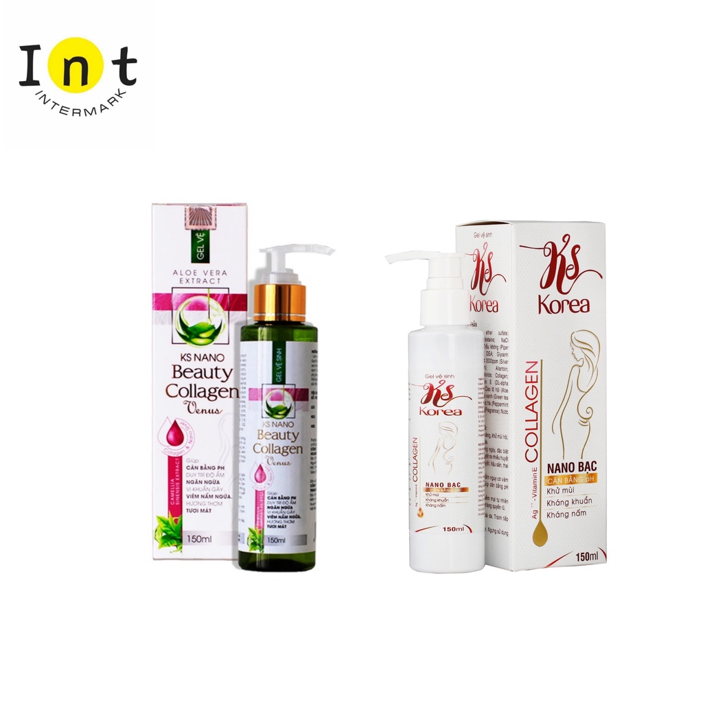 (CHÍNH HÃNG) COMBO 2 CHAI DUNG DỊCH VỆ SINH KS NANO - KS KOREA TINH CHẤT NANO BẠC VÀ COLLAGEN