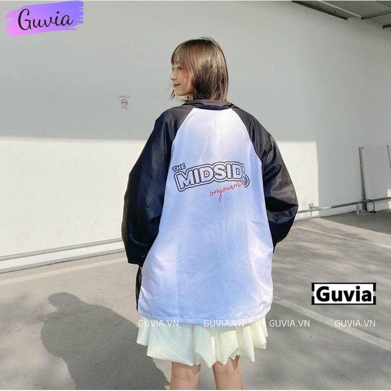 Áo khoác dù TMS MIDSIDE nam nữ form rộng Unisex 2 lớp Chống Nắng Siêu Hot ulzzang Jacket Bomber Guvia