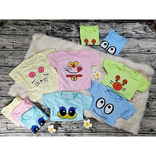 Áo cộc sơ sinh vải cotton cho bé 3-10kg