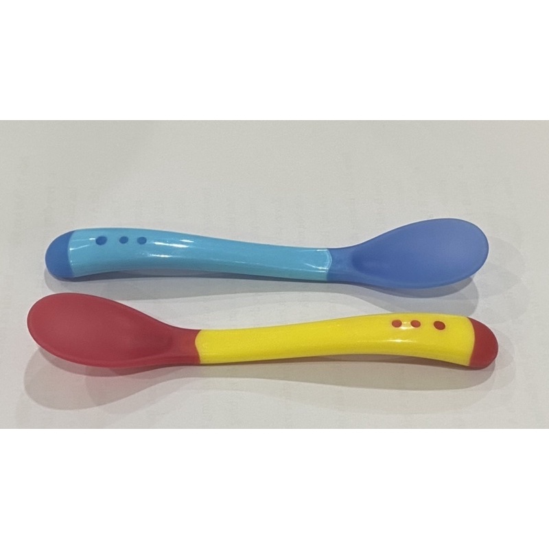 Muỗng ăn dặm báo nóng - muỗng ăn dặm silicone siêu mềm mịn cho em bé