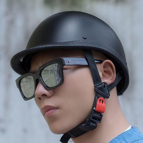 Mũ bảo hiểm 1/2 đầu đua ngựa nhẹ nhàng, mũ nửa đầu thời trang trong phố