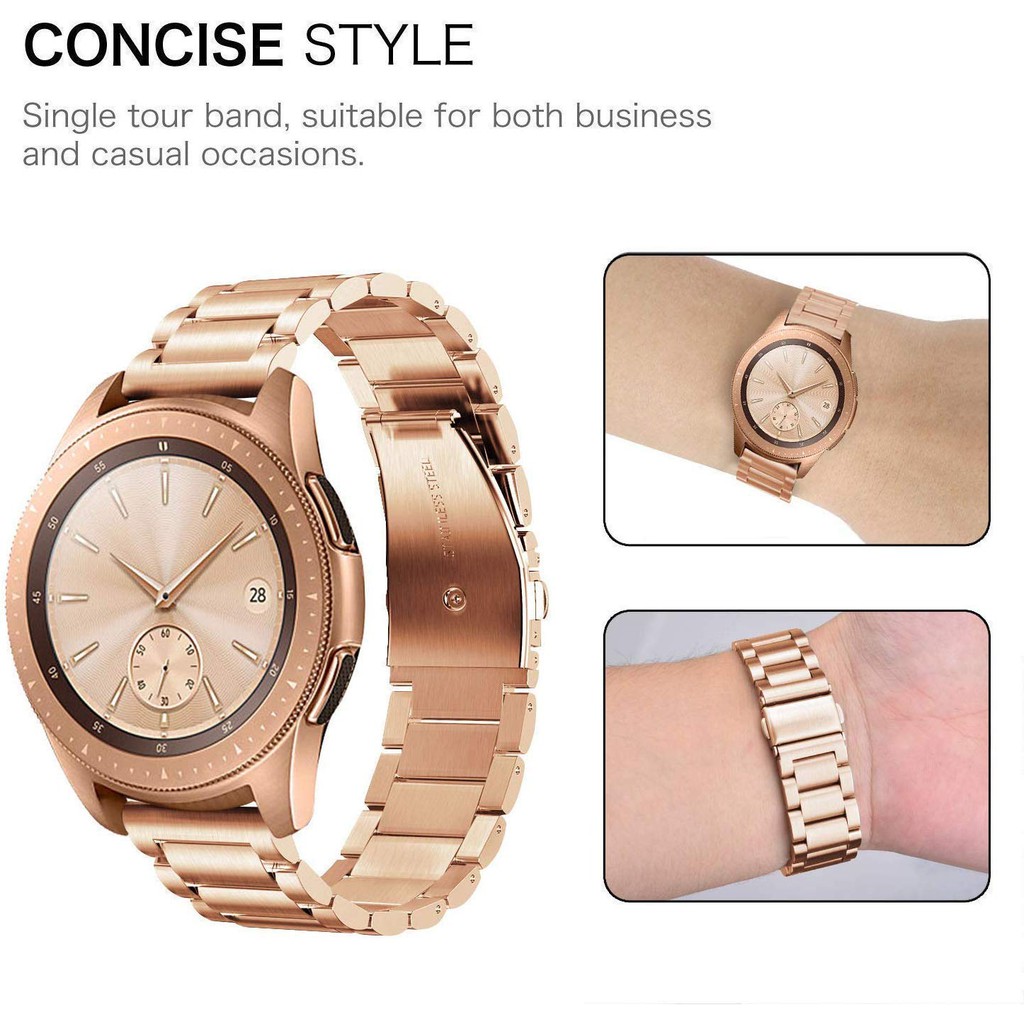 Dây đeo đồng hồ inox 20mm cho Samsung Galaxy Watch 42mm/ Gear S2 Classic/ Galaxy Watch Active/ Active 2