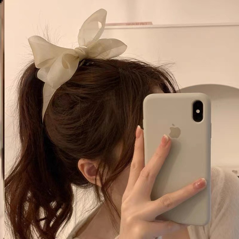 Kẹp Tóc Đuôi Ngựa Hình Nơ