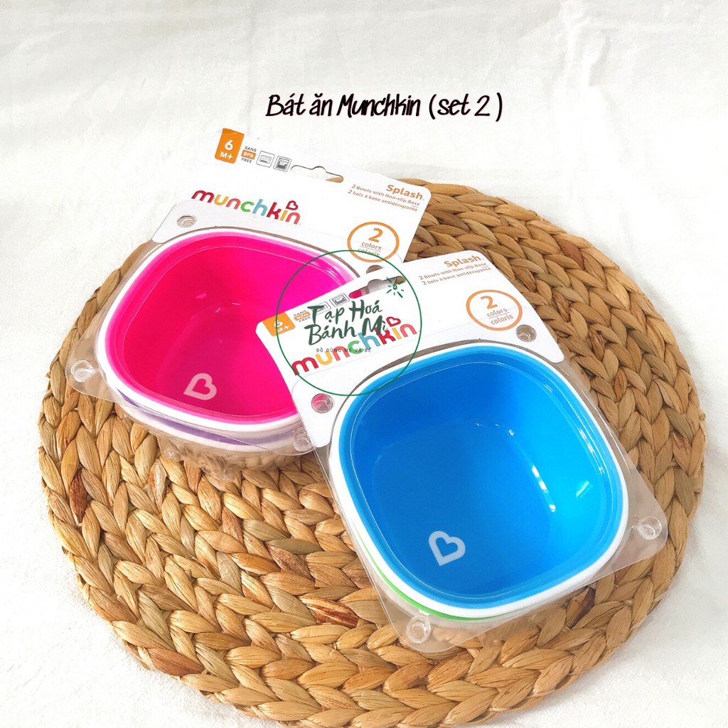Bát ăn dặm chống trượt Munchkin (lẻ và set 2)