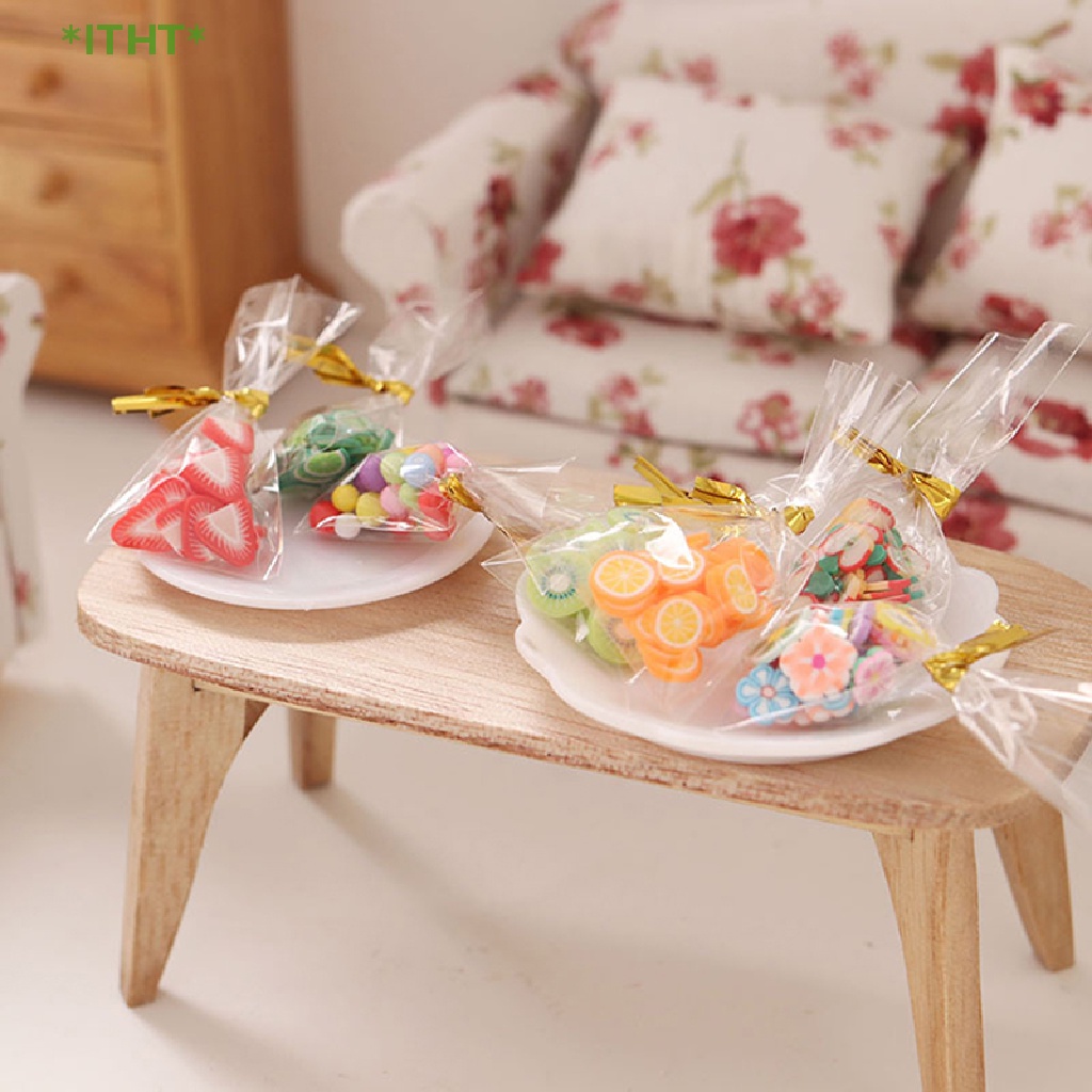 1 Túi Bánh Kẹo Trái Cây Mini 1: 12 Ob11 Trang Trí Nhà Búp Bê Mới